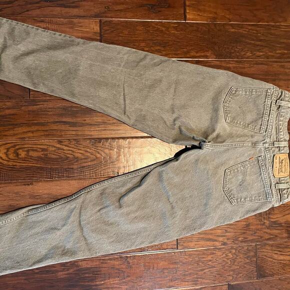 vintage 550 Khaki Green Orange Tab Levis size 30 - Picture 5 of 5
